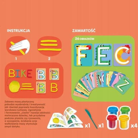 Masa plastyczna Plastusiowe Zabawy Literki Askato