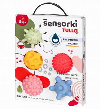 Miękkie Piłeczki Sensoryczne Pastelowe 496 Sensorki 5 szt Tullo bez dziurki