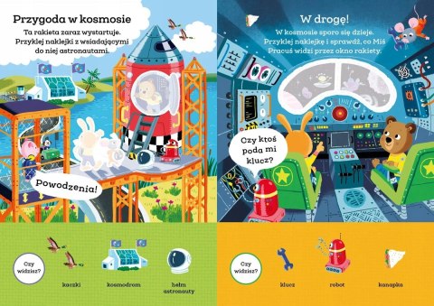 Miś Pracuś Moje pierwsze naklejki Wspaniałe przygody Duże Naklejki