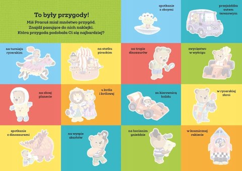 Miś Pracuś Moje pierwsze naklejki Wspaniałe przygody Duże Naklejki