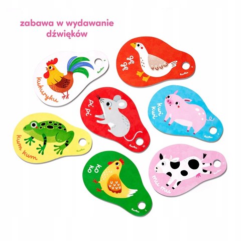 Moje Zwierzątka Książeczka na kółeczku dla dzieci 12 m+ CzuCzu Czu czu