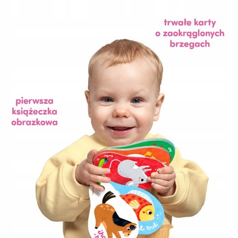 Moje Zwierzątka Książeczka na kółeczku dla dzieci 12 m+ CzuCzu Czu czu