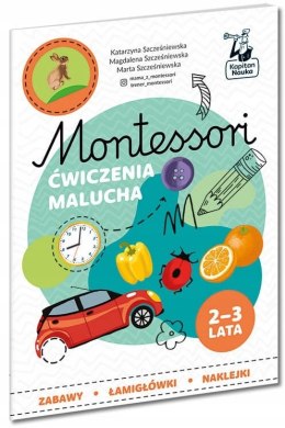 Montessori Ćwiczenia malucha dla dzieci 2-3 lat Kapitan Nauka Zabawy