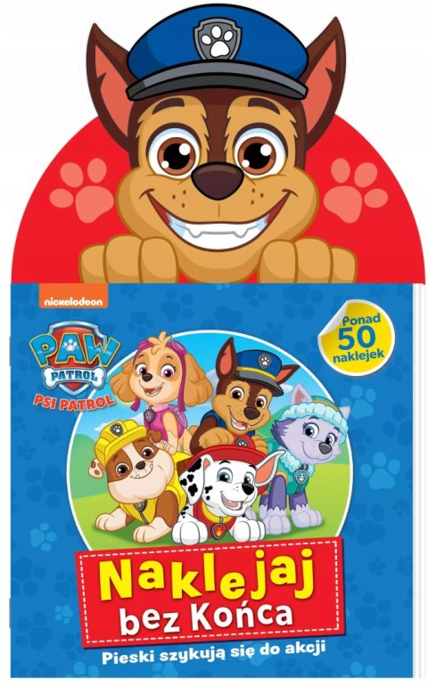 Naklejaj bez końca 5 Psie przebieranki Psi Patrol Chase 50 Naklejki