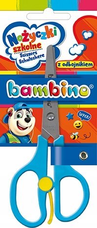 Nożyczki Szkolne Bambino z Odbojnikiem Niebieskie