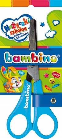 Nożyczki Szkolne z Podziałką Bambino Niebieskie