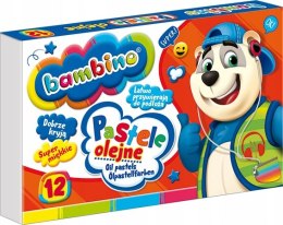 Pastele Olejne Bambino 12 kolorów Szkolne