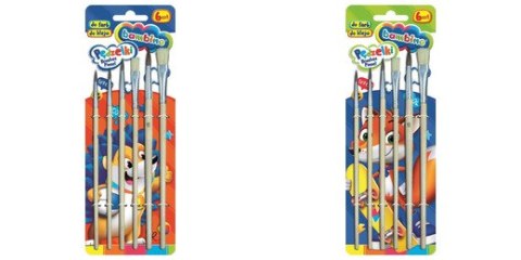 Pędzelki Bambino 6 sztuk Pędzle Szkolne