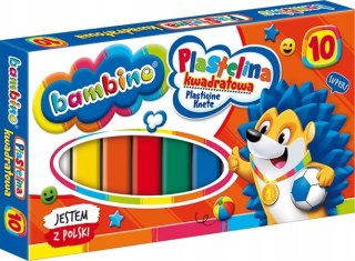 Plastelina Kwadratowa Bambino 10 kolorów