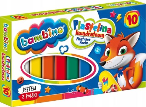 Plastelina Kwadratowa Bambino 10 kolorów