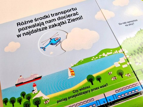 Pojazdy Moja książeczka z okienkami Akademia mądrego dziecka Harperkids