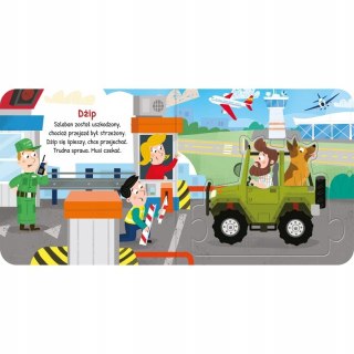 Pojazdy na Autostradzie Duże Puzzle Książka z Puzzlami Aksjomat Książeczka