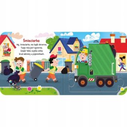 Pojazdy na Drodze Duże Puzzle Książka z Puzzlami Aksjomat Książeczka