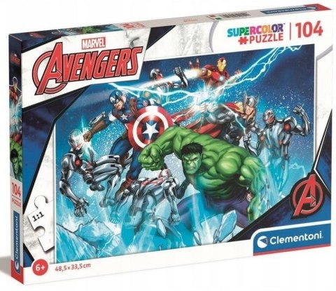 Puzzle 104 elementy Marvel Avengers 25744 Clementoni 6+