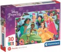 Puzzle 30 elementów 20276 Disney Princess Księżniczki Clementoni 3+