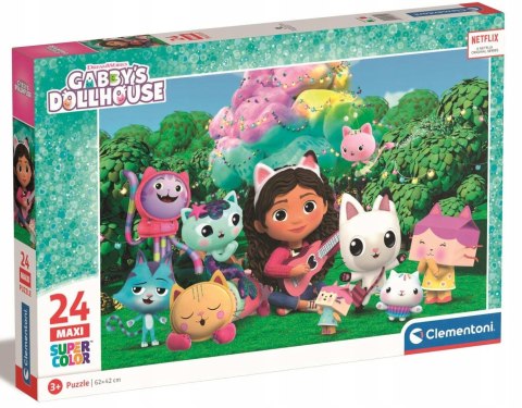 Puzzle Koci Domek Gabi 24 elementy 28520 Super Kolor Clementoni 3+
