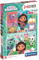 Puzzle Koci Domek Gabi 24804 Super Kolor 2x60 elementów Clementoni 4+
