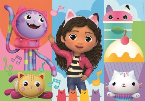 Puzzle Koci Domek Gabi 24804 Super Kolor 2x60 elementów Clementoni 4+