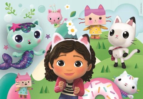 Puzzle Koci Domek Gabi 24804 Super Kolor 2x60 elementów Clementoni 4+