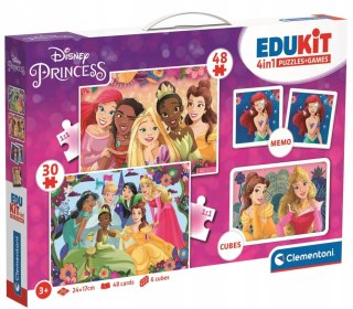 Puzzle Układanka Edukit Memory 4w1 Disney Księżniczki 18297 Clementoni