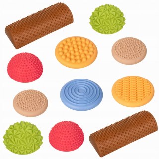 Ścieżka sensoryczna do ćwiczeń Rehabilitacji Pastelowa 11 elementów Tullo