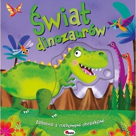 Świat dinozaurów zabawa z ruchomymi obrazkami przesuwanki