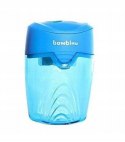 Temperówka Podwójna Bambino z Pojemnikiem Niebieska Strugaczka Ostrzałka