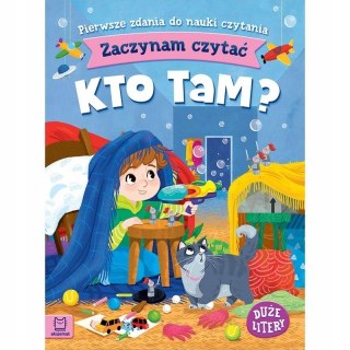 Zaczynam czytać Duże litery Kto tam? Nauka Czytania Aksjomat