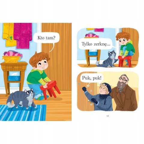 Zaczynam czytać Duże litery Kto tam? Nauka Czytania Aksjomat