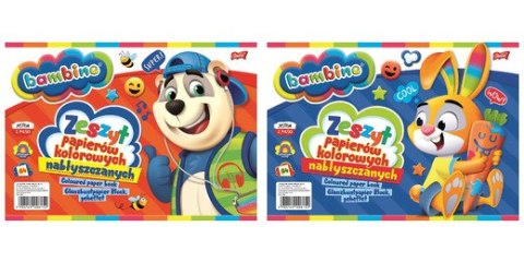 Zeszyt Papierów Kolorowych Nabłyszczanych Bambino A4 gramatura 90 g/m2