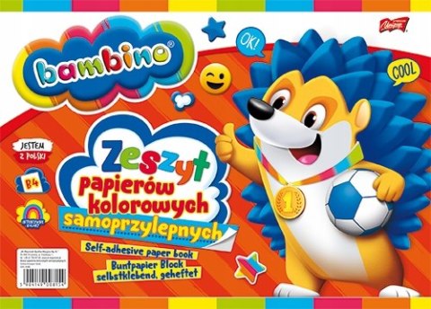 Zeszyt Papierów Kolorowych Samoprzylepnych Bambino B4, gramatura 80 g/m2