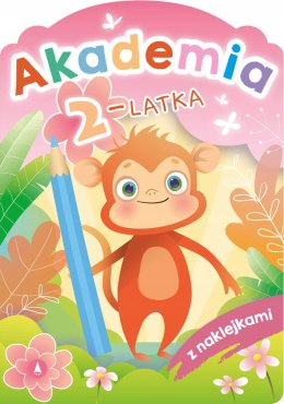Akademia 2-Latka z Naklejkami Zadania Ćwiczenia Zagadki 2+ Skrzat