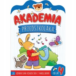 Akademia przedszkolaka od 4 lat Edukacyjna książeczka z naklejkami Aksjomat