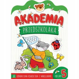 Akademia przedszkolaka od 5 lat Edukacyjna książeczka z naklejkami Aksjomat