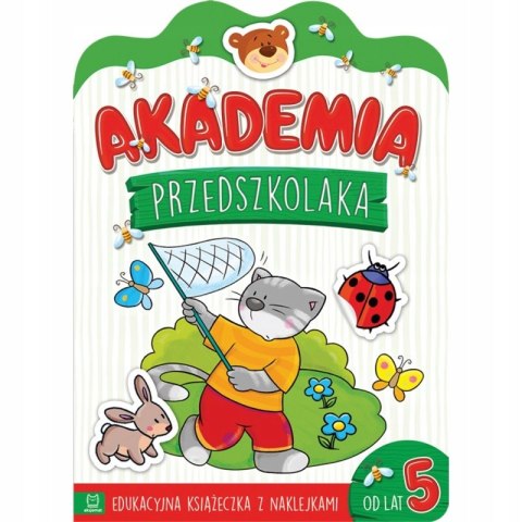Akademia przedszkolaka od 5 lat Edukacyjna książeczka z naklejkami Aksjomat