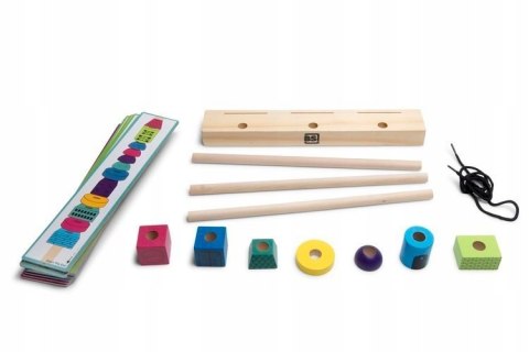 BS Toys Drewniana Układanka Wieża Klocki