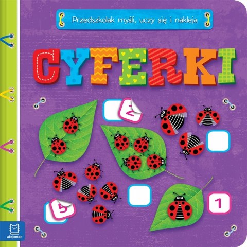 Cyferki Przedszkolak myśli, uczy się i nakleja Aksjomat Cyfry