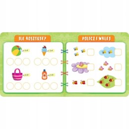 Cyferki Przedszkolak myśli, uczy się i nakleja Aksjomat Cyfry