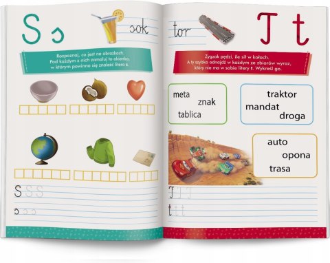 Disney Uczy Przygoda z Czytaniem Litery Elementarz Ćwiczenia Ameet