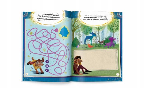 Disney Życzenie 100 Brokatowych naklejek i zadania Ameet Naklejki