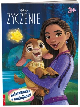 Disney Życzenie Kolorowanka z naklejkami 3+ Ameet Malowanka
