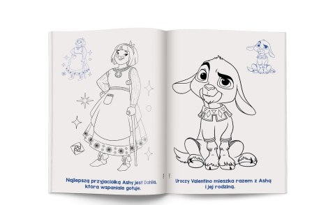 Disney Życzenie Kolorowanka z naklejkami 3+ Ameet Malowanka