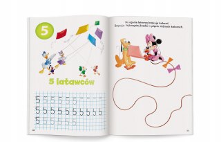 Disney uczy Miki Ćwiczenia z naklejkami Cyferki Cyfry Ameet 5+