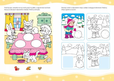 Elementarz Przedszkolaka 4-latek z Naklejkami 4+