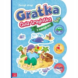 Gratka Quiz trzylatka z naklejkami Zeszyt drugi Aksjomat