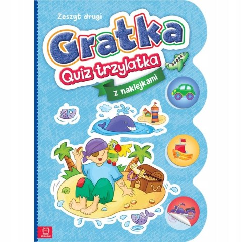 Gratka Quiz trzylatka z naklejkami Zeszyt drugi Aksjomat