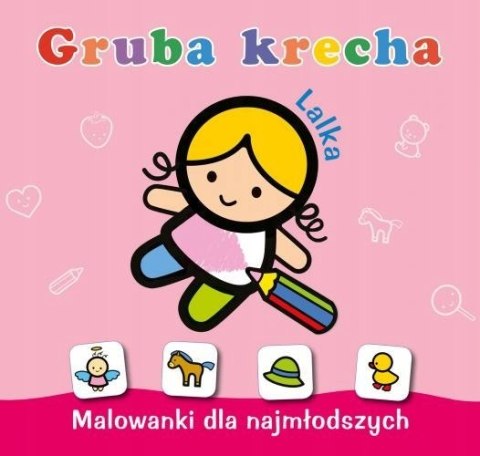 Gruba krecha Lalka Kolorowanka dla Najmłodszych