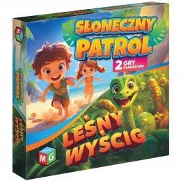 Gry Planszowe 2w1 Słoneczny patrol Leśny wyścig Multigra Planszowa