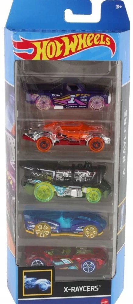 Hot Wheels Małe samochodziki 5-pak HTV41 X-Raycers