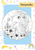 Kolorowanka z tatuażami Magiczne jednorożce Tatuaże